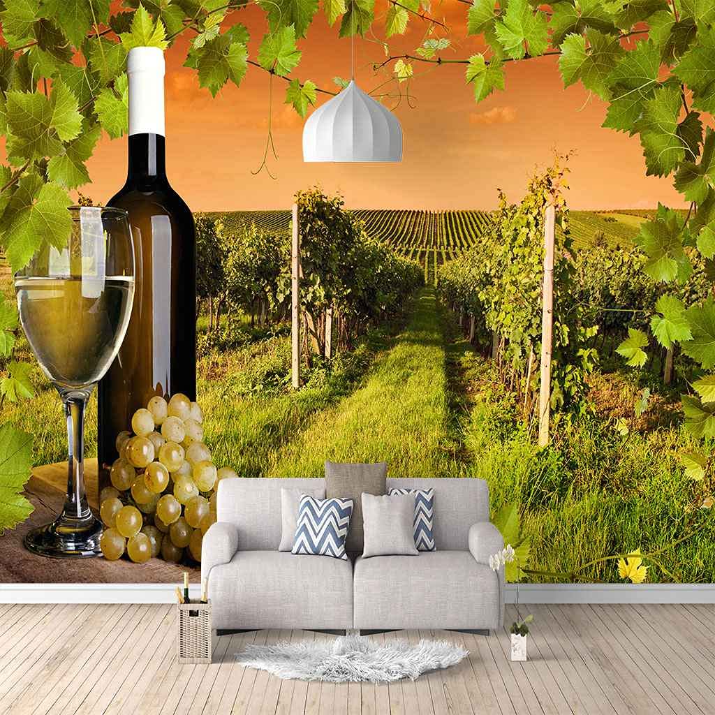 Photo papier peint 3D effet poster géant mural personnalisé de 200x140 cm pour salon et office
