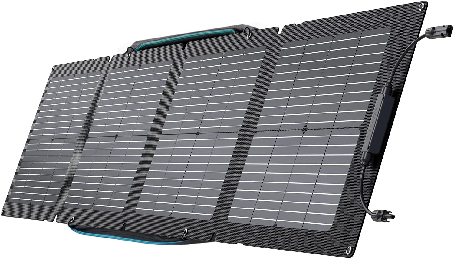 EF ECOFLOW 110W Portable Solar Panel for Power Station, Foldable Solar Charger Chainable with Adjustable Kickstand, Waterproof IP68 for Outdoor Camping Indoor RV