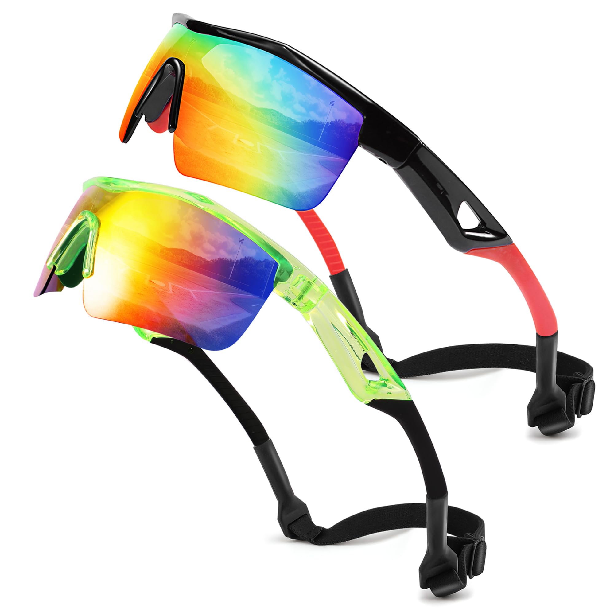 FEISEDY Kids Polarized Sports Sunglasses, TR90 UV400 Baseball Cycling
