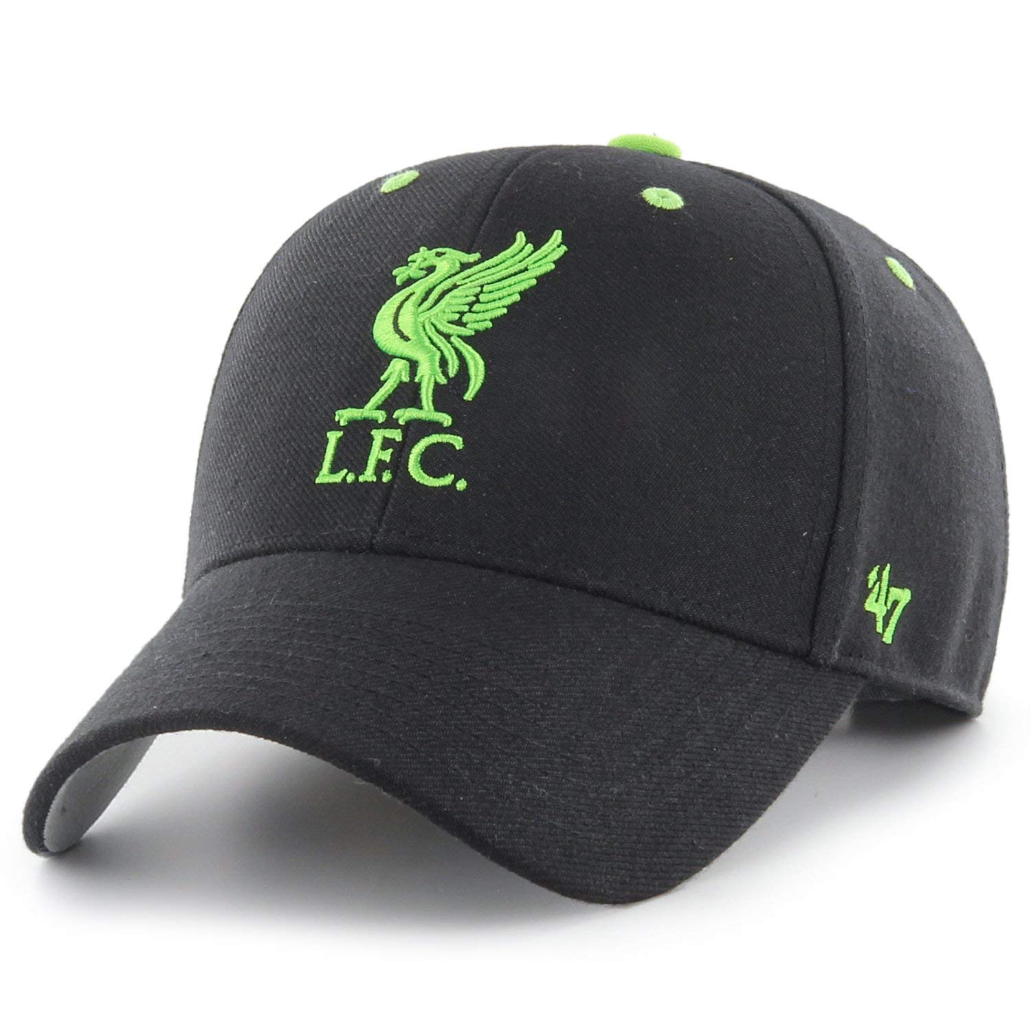47 Brand Relaxed Fit Cap - MVP FC Liverpool Black Lime Green