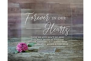 Forever in Our Hearts Clear Acrylic Stand