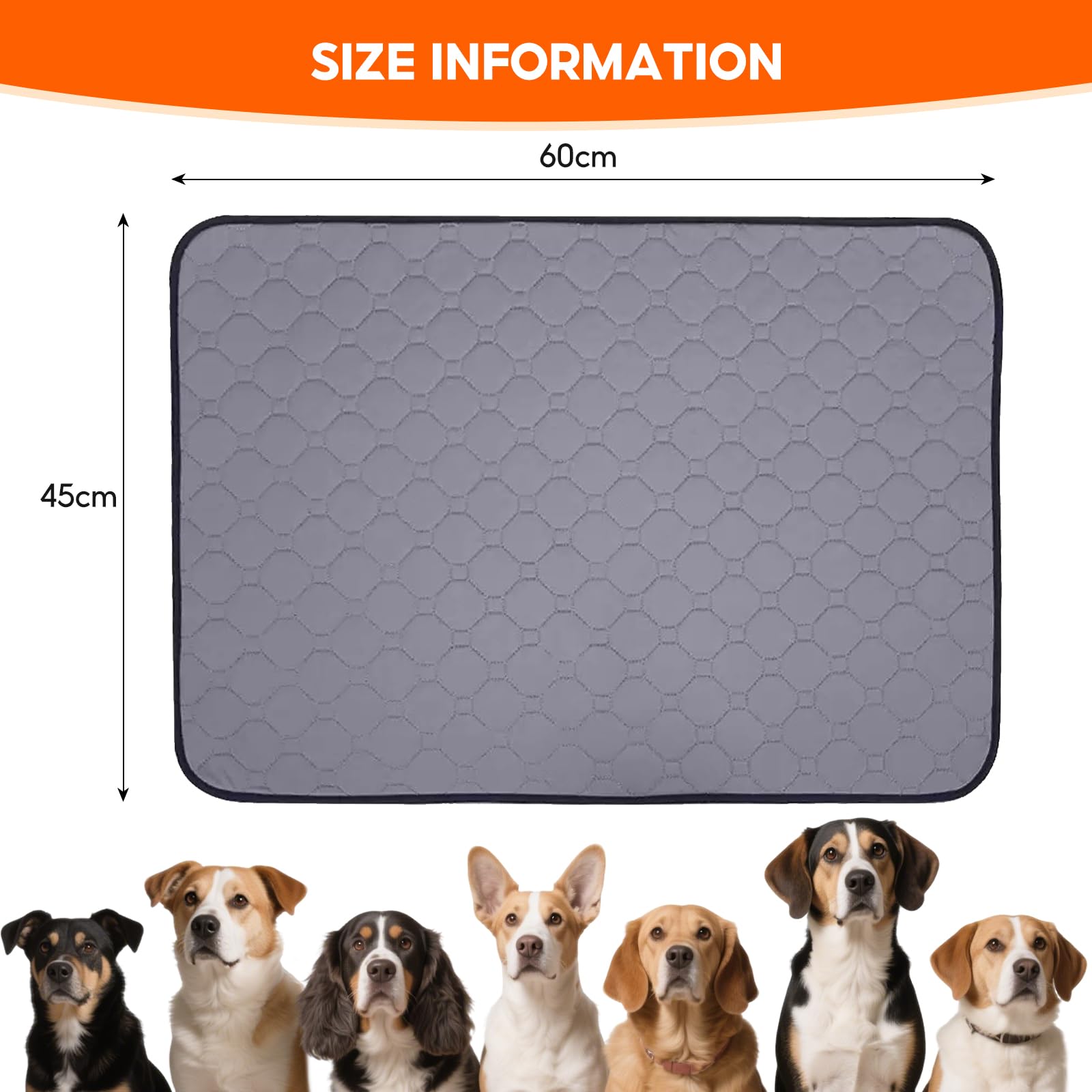 HXSYKJDM Guinea Pig Cage Liners, 2PCS Washable Small Animals Fleece Bedding - Image 2