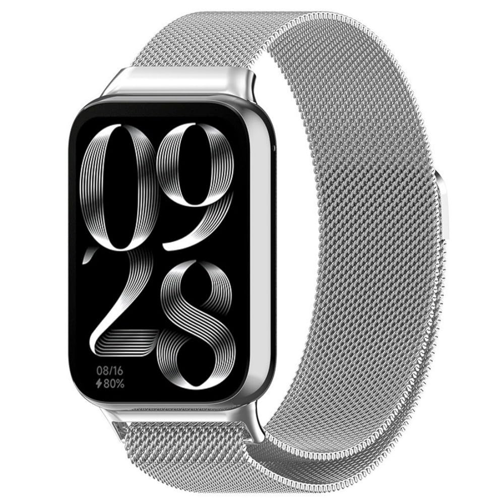 Correa de repuesto para Xiaomi Mi Smart Band 8 Pro / 9 Pro/Redmi Watch 4 / Watch 5, cierre magnético, correa de metal ajustable para mujer y hombre