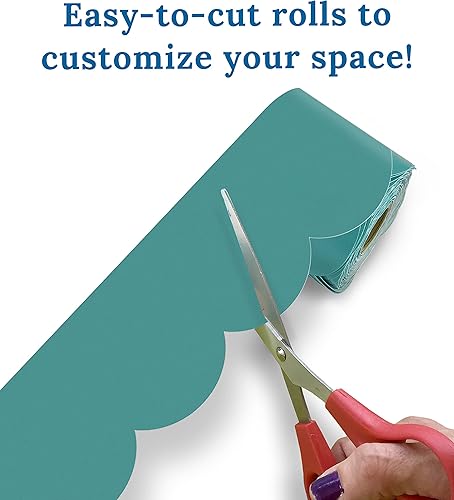 Vista 12 de Carson Dellosa Grow Together - Bordes de madera clara para tablón de anuncios de 65 pies, 1 rollo de ribete natural para pizarra blanca, corcho