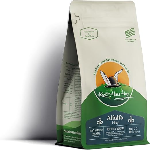 Ultra Premium Alfalfa Hay for Small Pets - 12 oz - Hand-Sorted & Fresh