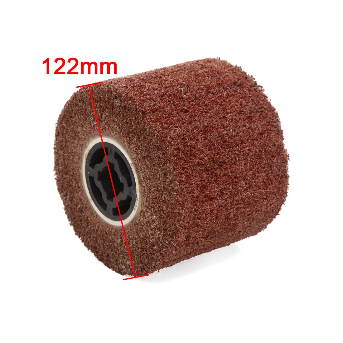 Aexit Ściernica listkowa z włókniny ściernej o okrągłym kształcie, czerwona 122 mm x 45 mm x 98 mm(Roue de meulage abrasive non tissée de forme ronde rouge 122mm x 45mm x 98mm