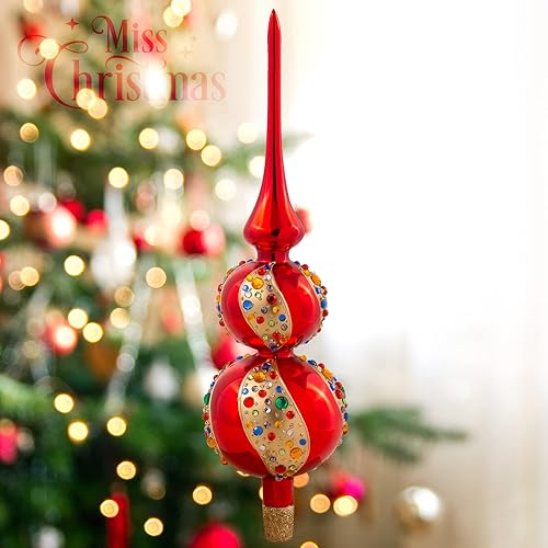 Miniatura 2 de Miss Christmas Palace Collection - Decoración para árbol de cristal soplado europeo de 155 pulgadas