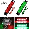 Navigation Lights, Led Stern Lights, Marine Strip Lights for Boat Lights Bow and Stern, 12V (Red and Green) ❑