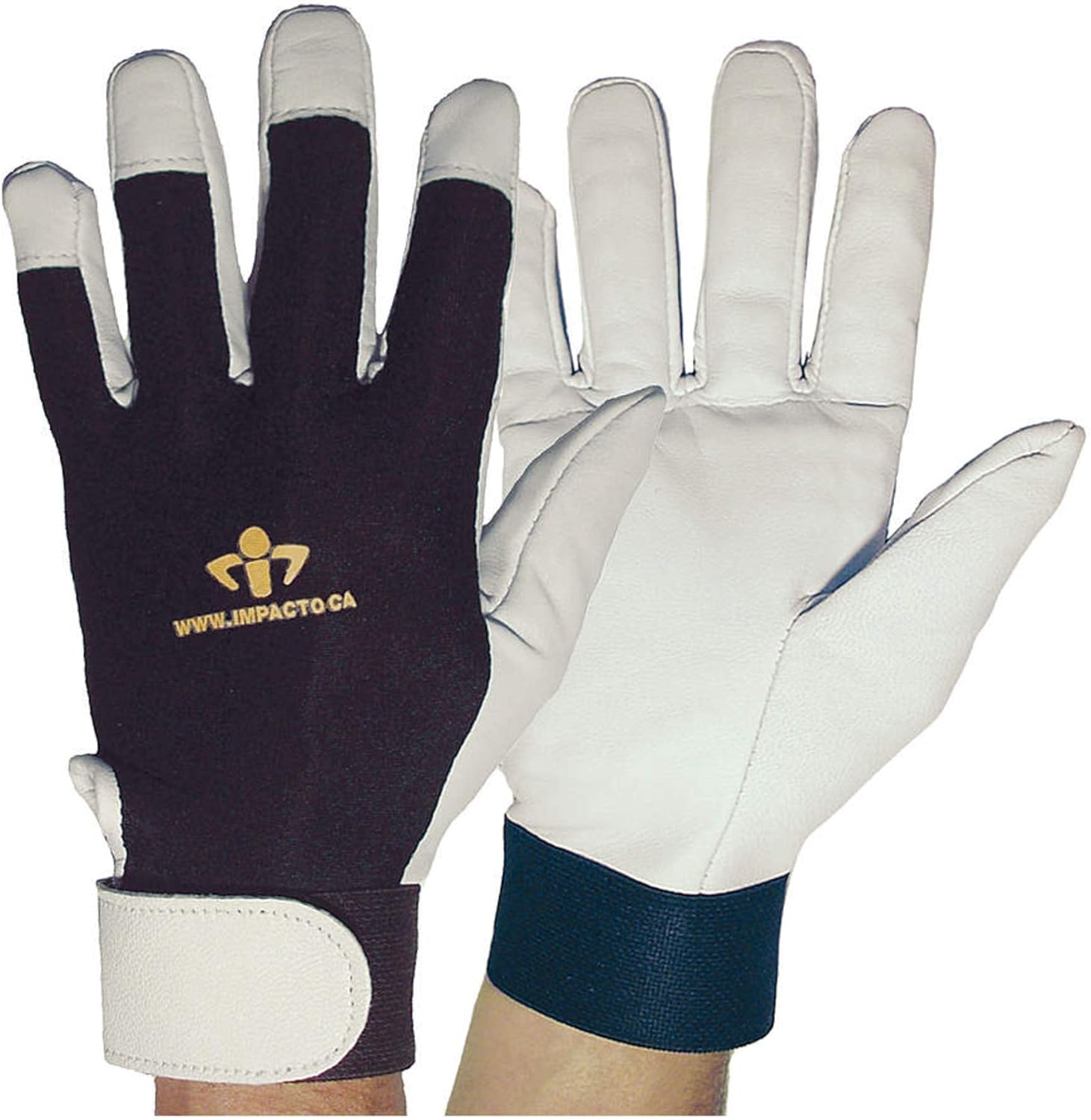 Anti-Vibration Gloves, M, Black/White, PR