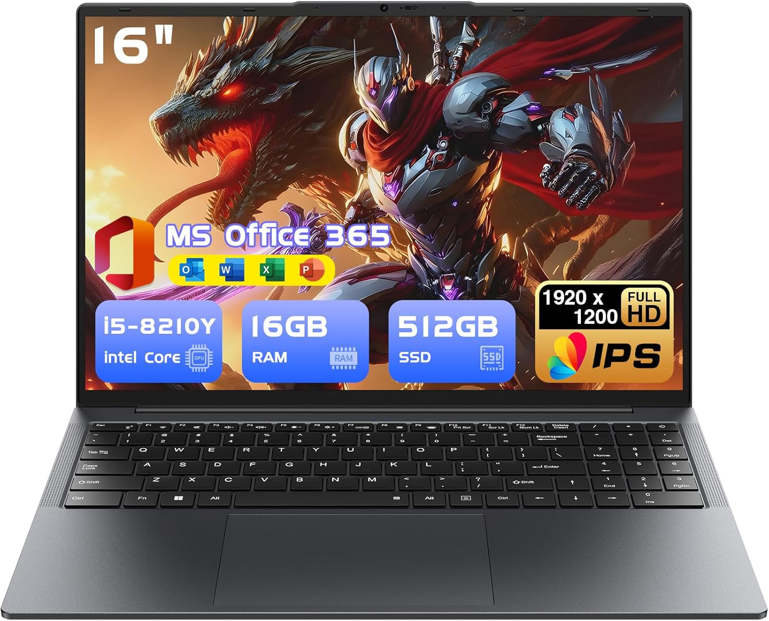 16″ Laptop Computer Core i5(up to 3.6GHz)16GB RAM,512GB SSD,Window 11 Pro Notebook PC,MS Office,gaming laptop,1920 x 1200 FHD 16:10 Display, with BT5.0 Wi-Fi, USB A, HDMI, RJ45, Backlit Keyboard 16″ Laptop Computer Core i5(up to 3.6GHz)16GB RAM,512GB SSD,Window 11 Pro Notebook PC,MS Office,gaming laptop,1920 x 1200 FHD 16:10 Display, with BT5.0 Wi-Fi, USB A, HDMI, RJ45, Backlit Keyboard