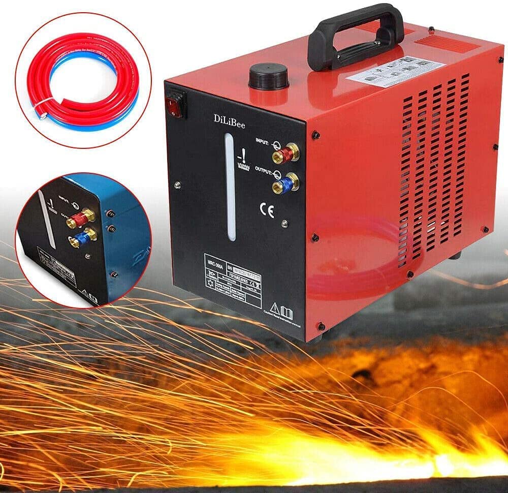 Machine à souder, refroidisseur professionnel 10 L, réservoir de refroidissement pour refroidisseur d'eau 370 W, refroidisseur à eau de 10 litres, soudeur refroidisseur industriel professionnel (rou