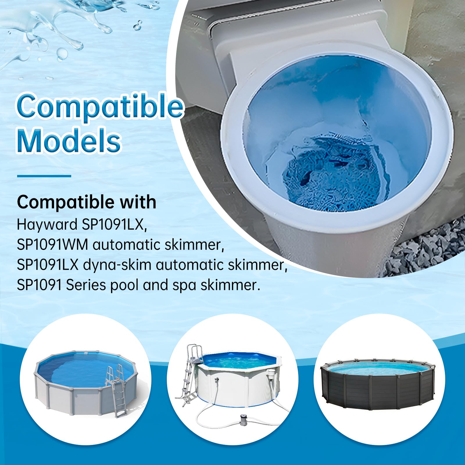 Cestino Skimmer Hayward SPX1091C: Ricambio Perfetto Per Piscina Fuori Terra, Modello Automatico SP1091LX E SP1091WM