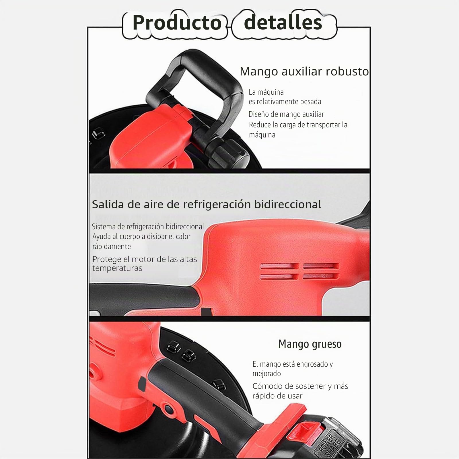 Máquina Pulidora de Alisado de Paredes con Paleta Eléctrica,Kit de Máquina de Alisado de Superficies de Paredes de Cemento de Mano,Para Construcción de Superficies de Mortero de Pared,2battery