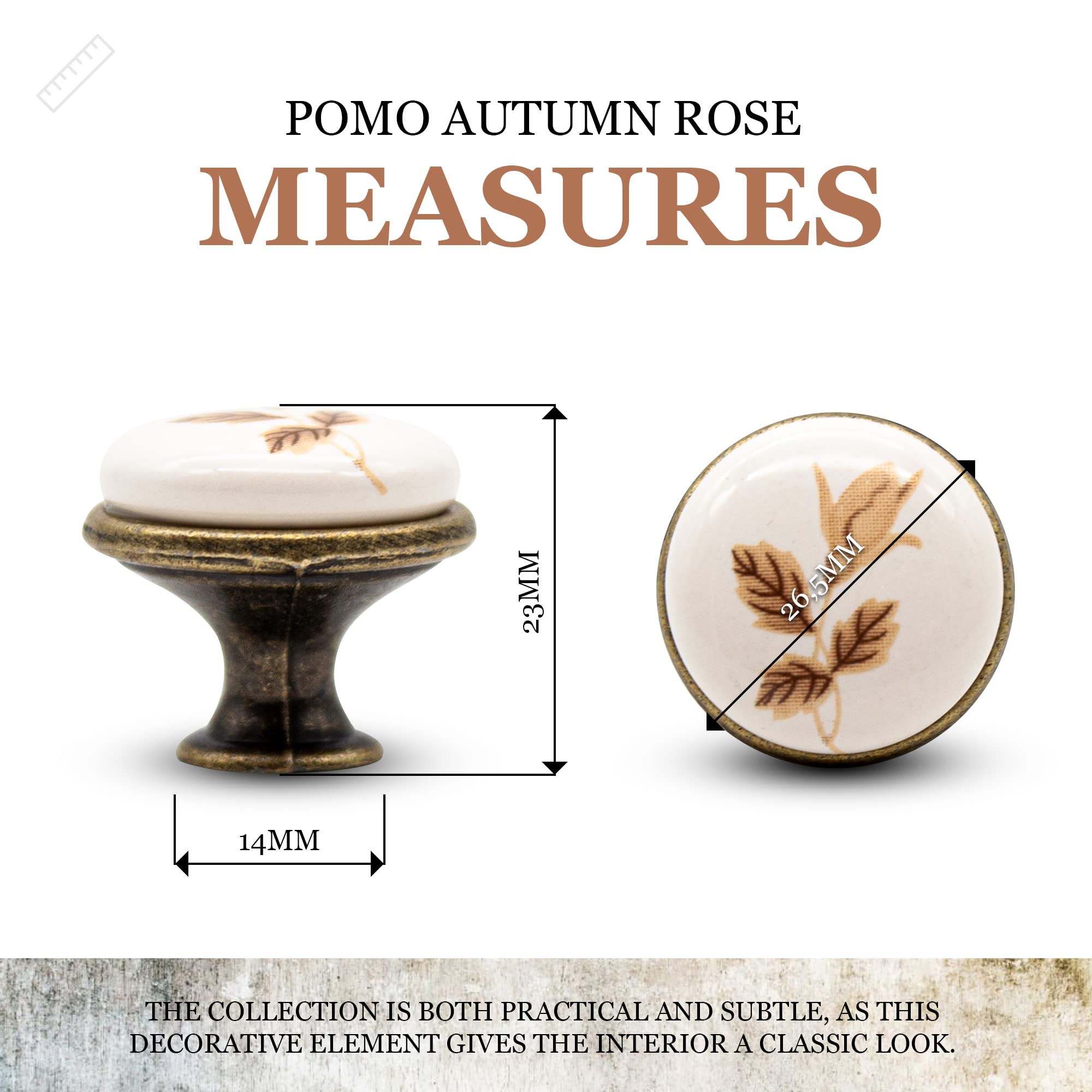 Pomello per mobili Tondo porcellana bianca H.26 x L.31 x P.31 mm | Leroy Merlin