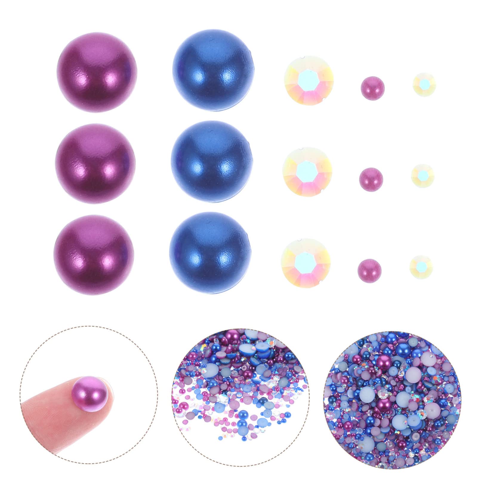 BESTYASH 3 Pezzi Adornamenti per Unghie Decorazioni per Nail Art e Accessori per Unghie per Personale