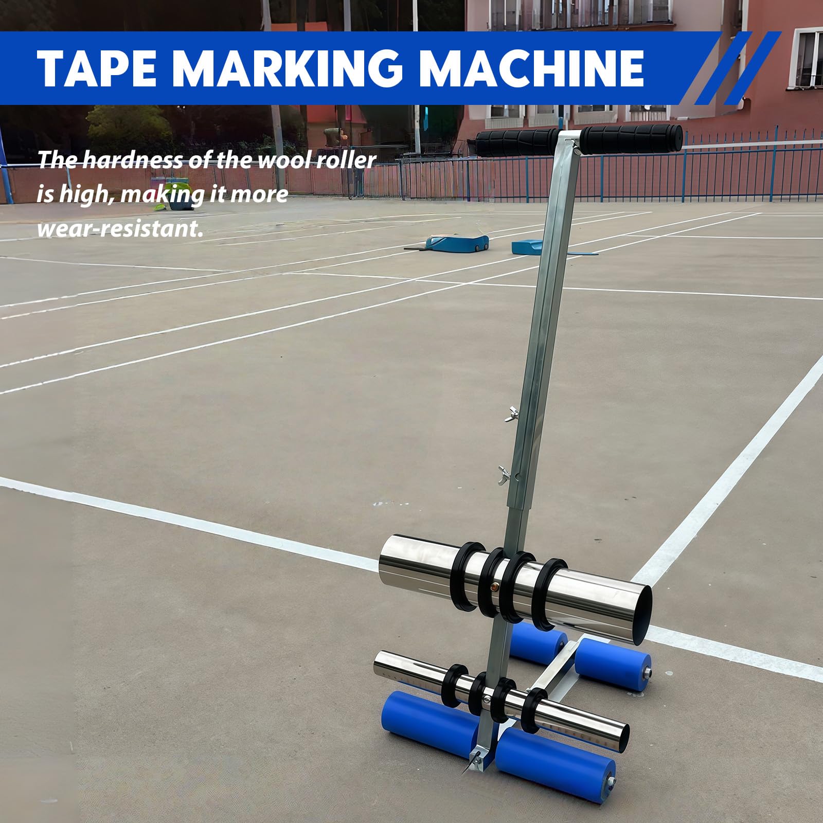 Nastro adesivo per marcatura, manuale per pavimenti, applicatore per pittura Lane Marking Sports Storage Areas Draw Iines and Circles