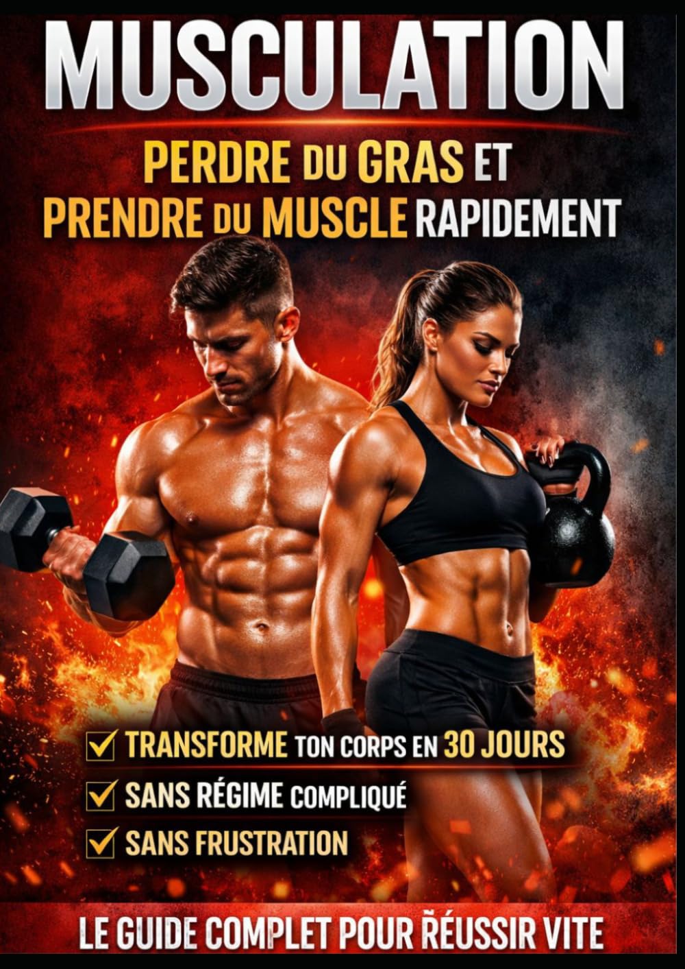 MUSCULATION : PERDRE DU GRAS ET PRENDRE DU MUSCLE RAPIDEMENT: Le guide complet pour transformer ton corps en 30 jours sans régime compliqué ni frustration