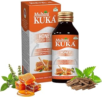- Multani Kuka Honey Cough Syrup | Get Ayurvedic Relief from Throat Issue, Chest Congestion, All Types Of cough & Cold | Goodness Of Tulsi, Pippali, Satpudina & Other Herbs | 100 Ml