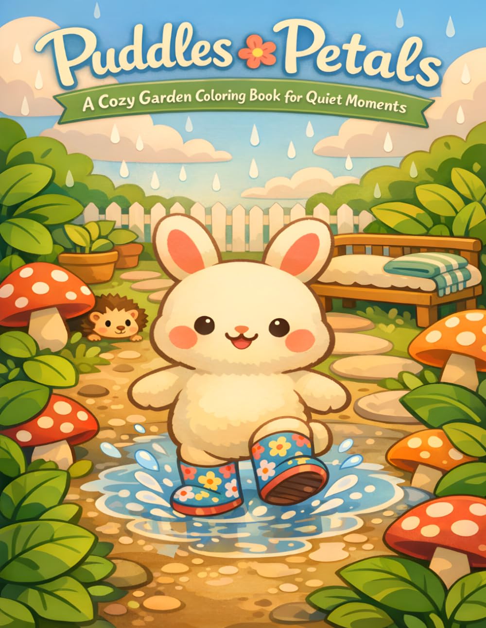 Puddles & Petals: A Cozy Garden Colouring Book for Quiet Moments (The Rainy Day Friends Collection)