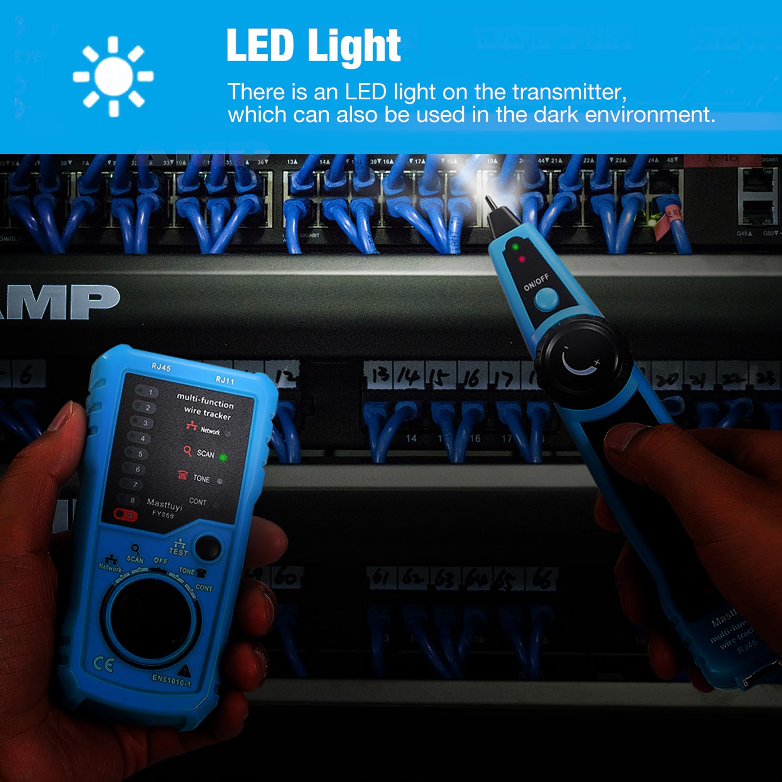 Tester Cavi Di Rete - Wire Tracker Multifunzione Per RJ11 RJ45 Ethernet LAN
