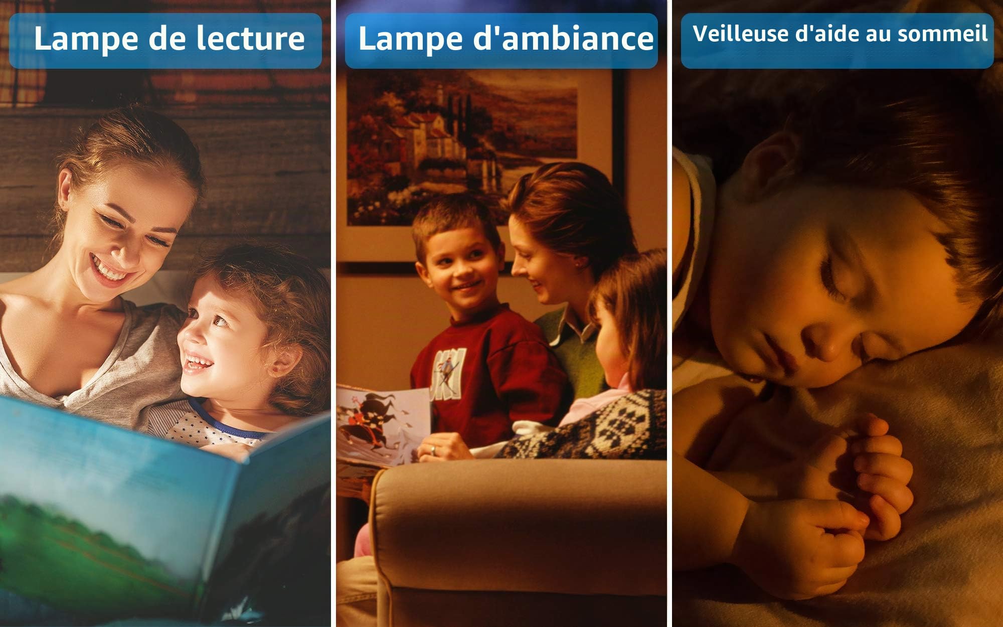 Lampe de Chevet Réveil Lumineux Réveil Simulateur d'Aube 7 Couleurs 20 Niveaux Luminosité 7 Sons Naturels Radio FM Double Alarme Veilleuse Enfant Rouge