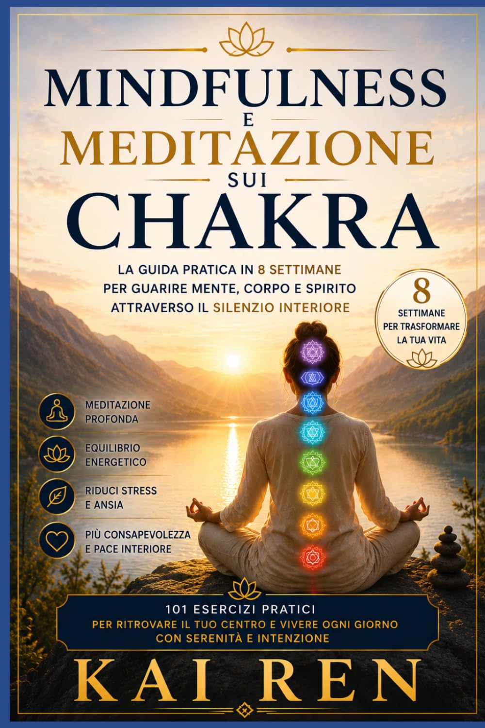 MINDFULNESS E MEDITAZIONE SUI CHAKRA: La Guida pratica in 8 settimane per guarire mente, corpo e spirito attraverso il silenzio interiore