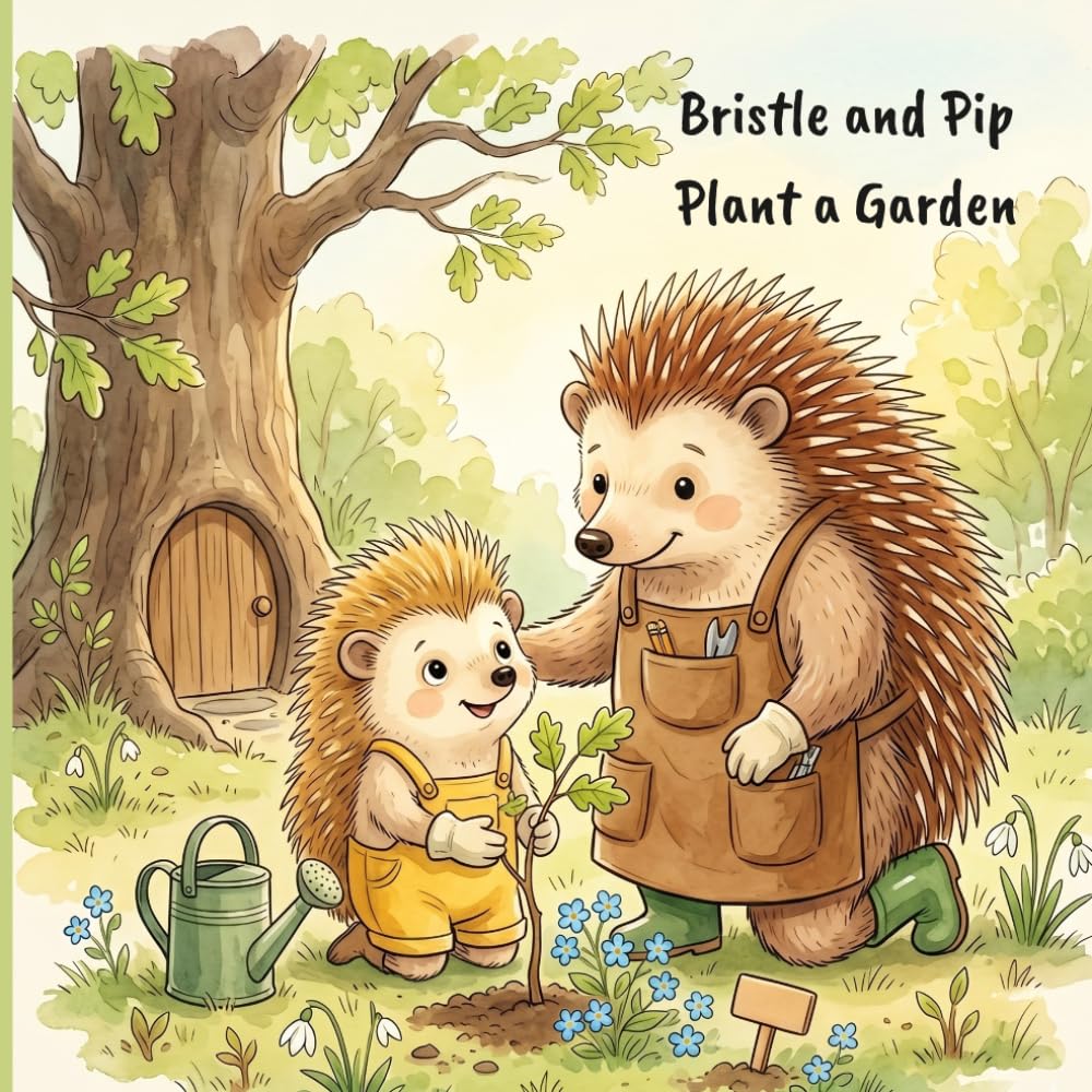 Bristle and Pip Plant a Garden: A Life Skills Picture Book for Children Ages 3-6 — Learning Patience, Care, and How Big Things Begin Small (The Bristle and Pip Stories)