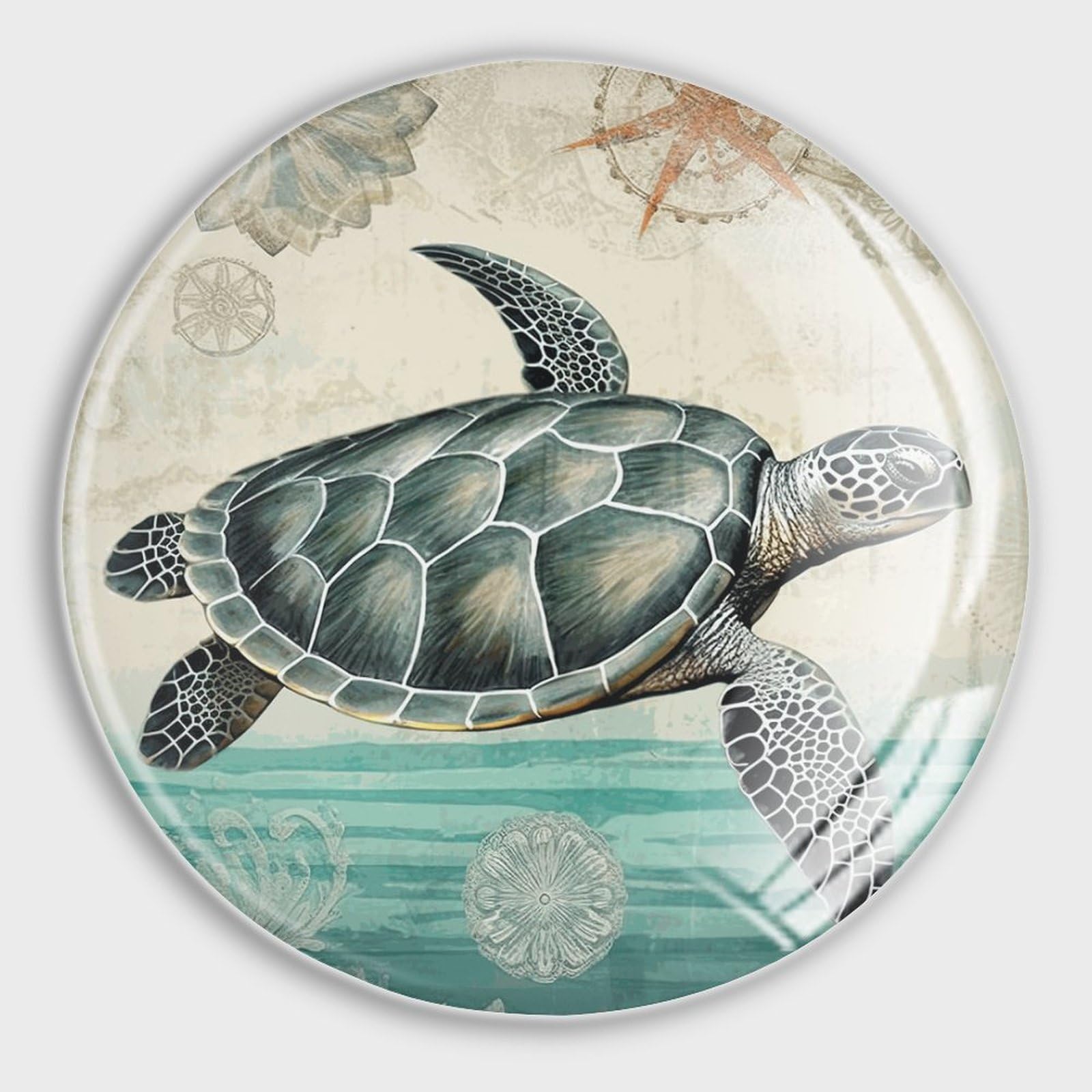 Aimants frigo tortue en verre puissants pour fixer vos notes sans glisser