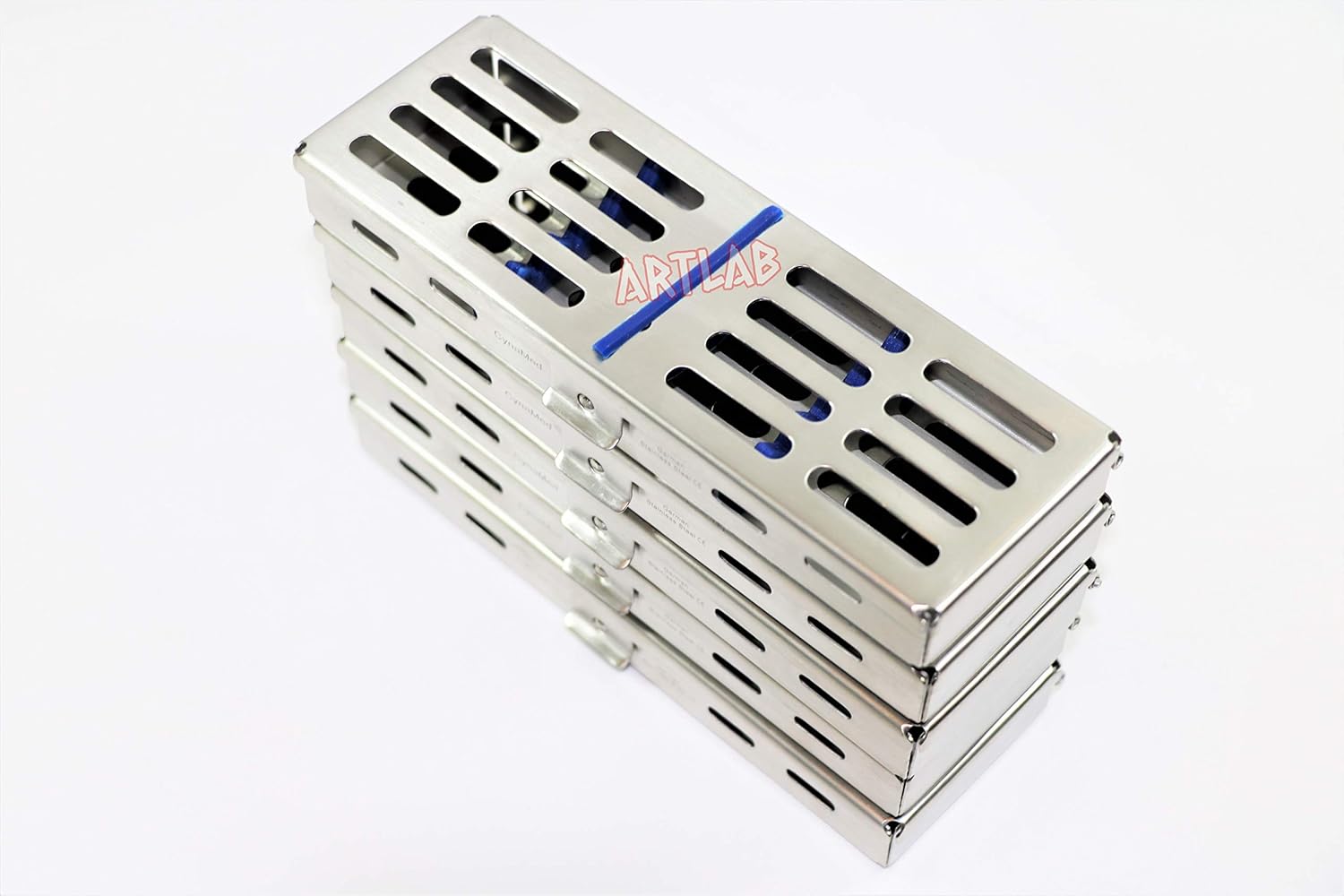 5 Sterilization Racks for 5 Instruments with Removable Silicone for Easy Cleaning (CYNAMED)