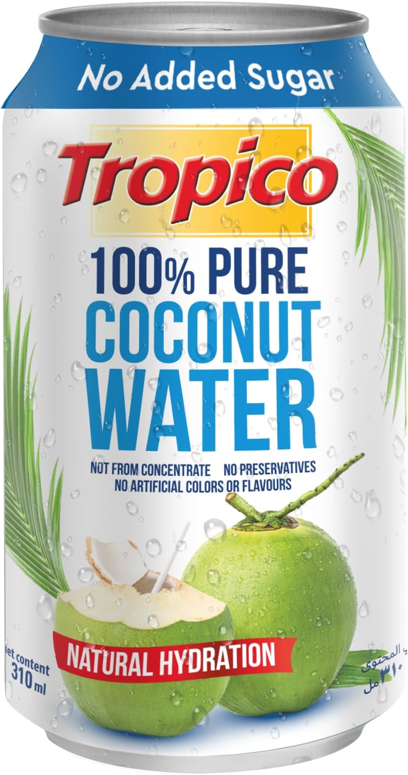 100% Pure Thai Coconut Water 310ml | No Sugar Added | Product of Thailand