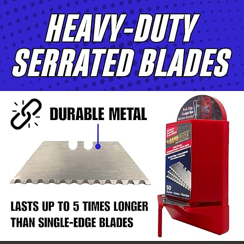 Miniatura 5 de Rapid Edge Cuchillas multiusos de corte rápido (50 cuchillas), 1 paquete
