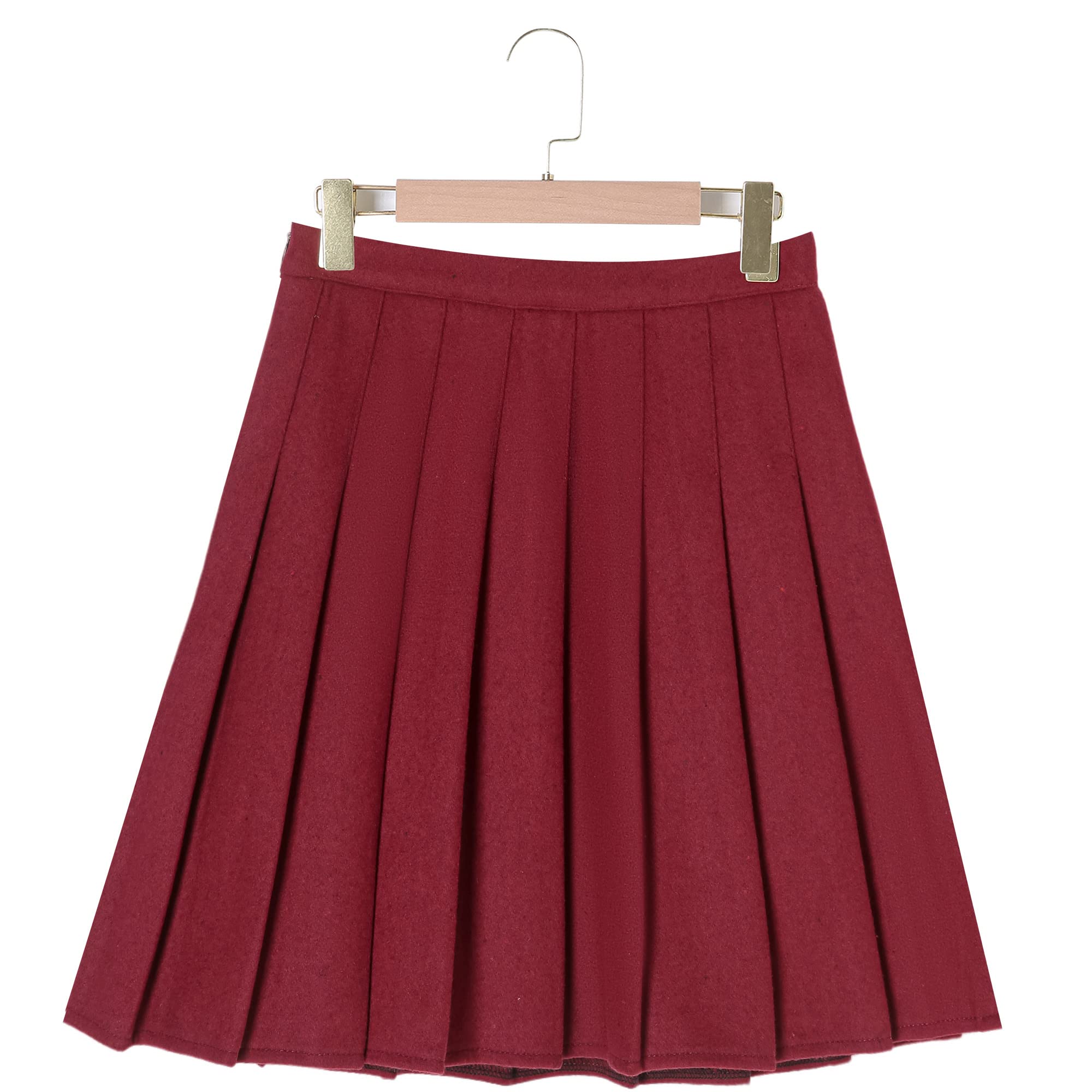Hoerev Jupe plissée Polyvalente avec Short pour Femme