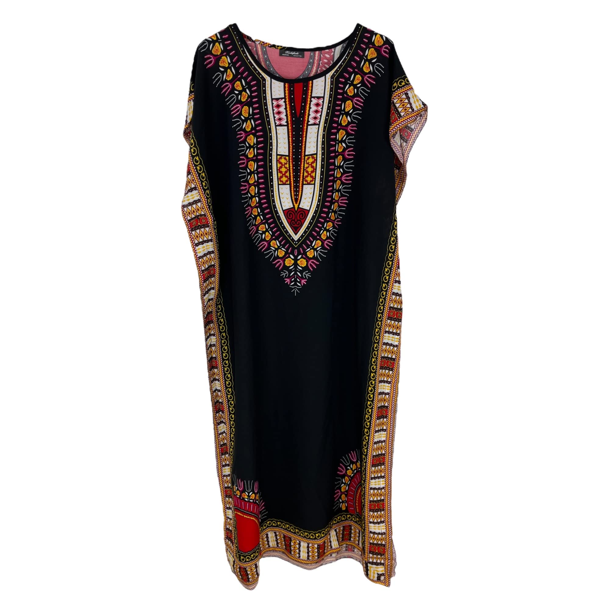 Nieuwe Womens 100% Katoen Lange Kaftan Jurk Zomer Dashiki Afrikaanse