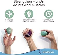 Vista 4 de Mind & Body Stress Balls for Adults - Multi-Density Squeeze Balls for Hand Therapy & Grip Strengthening - Stress & Anxiety Relief - Soft to Triple