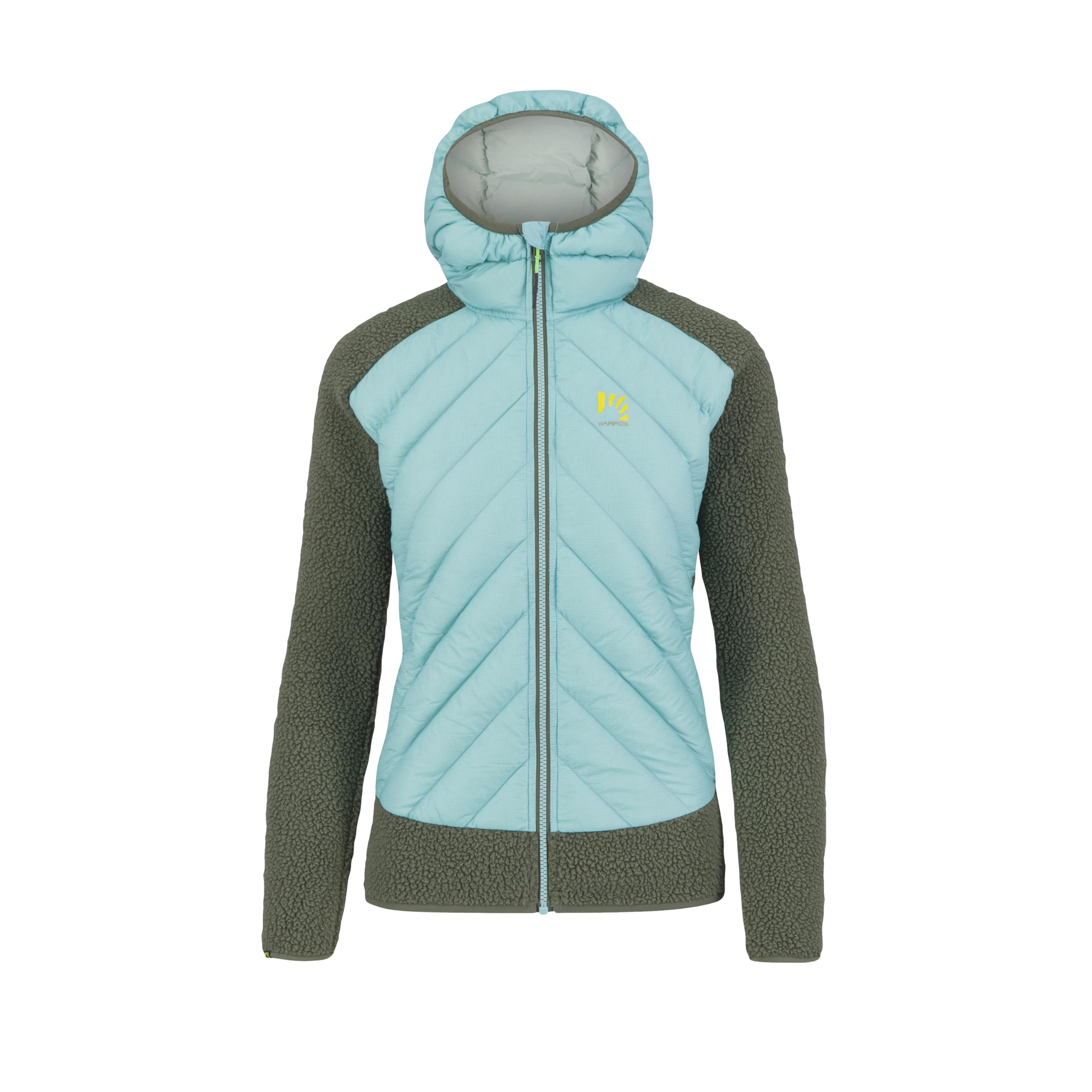 KARPOS 2501142-024 MARM. W TECH JKT. Jacket Women's THYME/AQUA SKY Size M