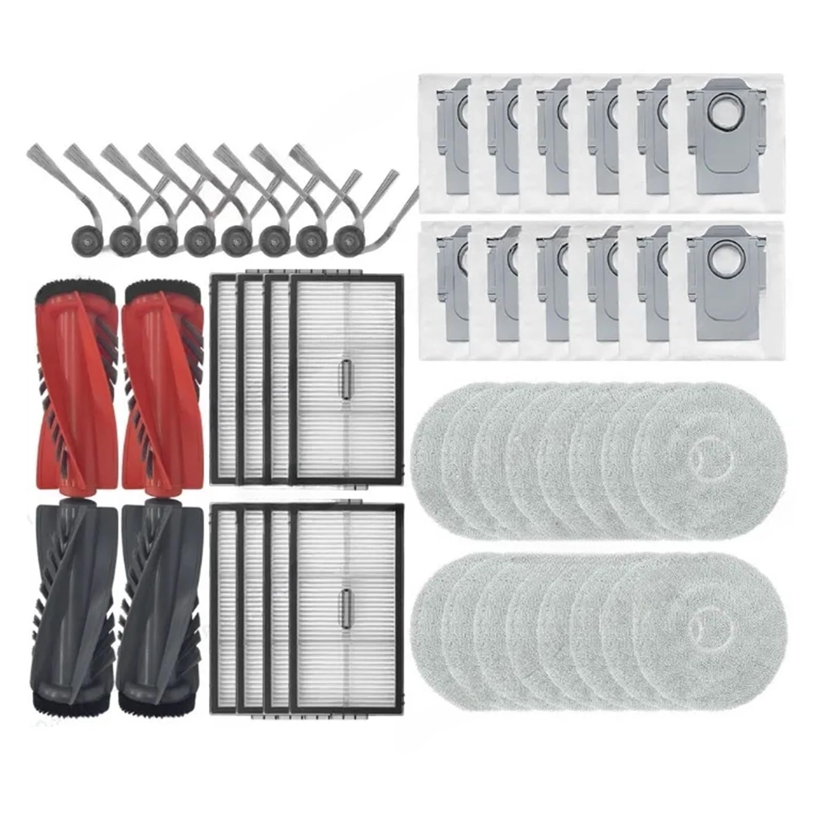 PORRSYDCD Accessories，Compatible With Roborock Saros 10R / Qrevo CurvX/Qrevo Curv 2 Pro/Qrevo Curv 2 ProX / G20S Ultra Spare Parts(Set 5)