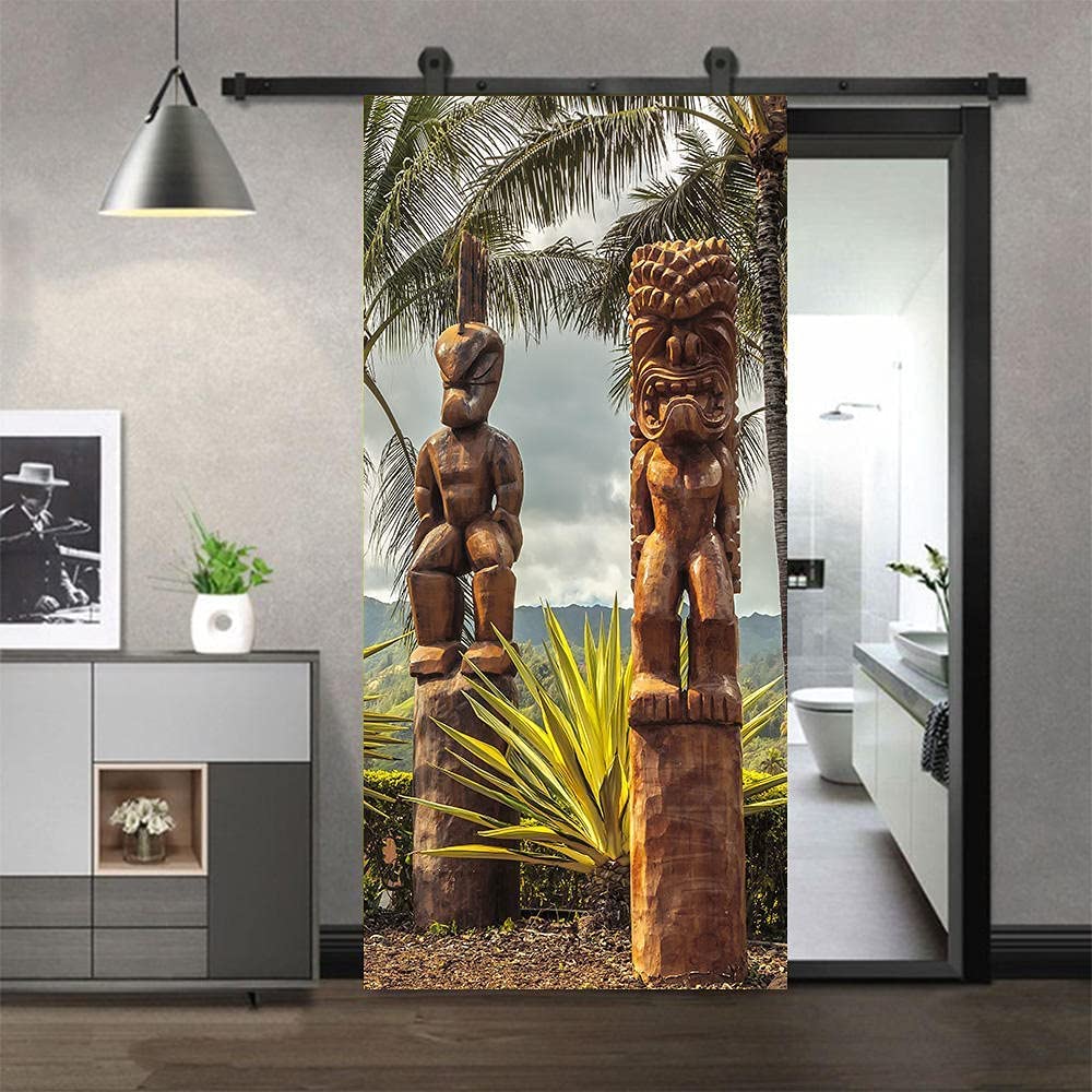 Türtapete Selbstklebend 77x200cm - Backsteinmauer 3D Effekt Für Innentüren