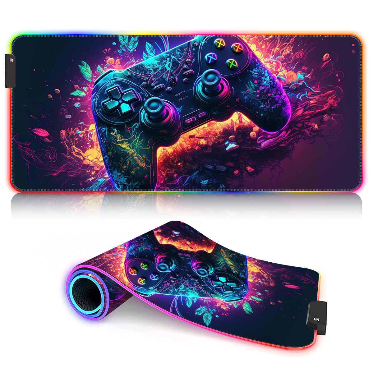 Tapis De Souris Xxl Gaming,800 X 300Mm Tapis Souris Xxl Rgb Gamer,Tapis
