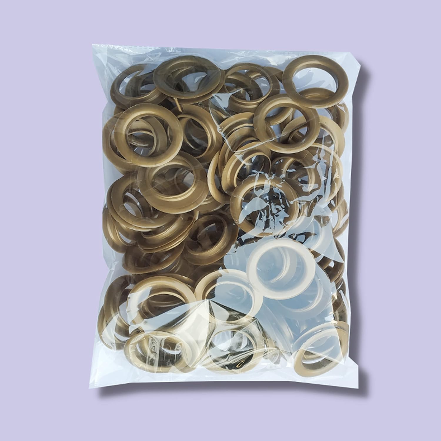 VANSH FASHION 100 Pack Plastic Curtain Grommets Curtain Eyelet Rings