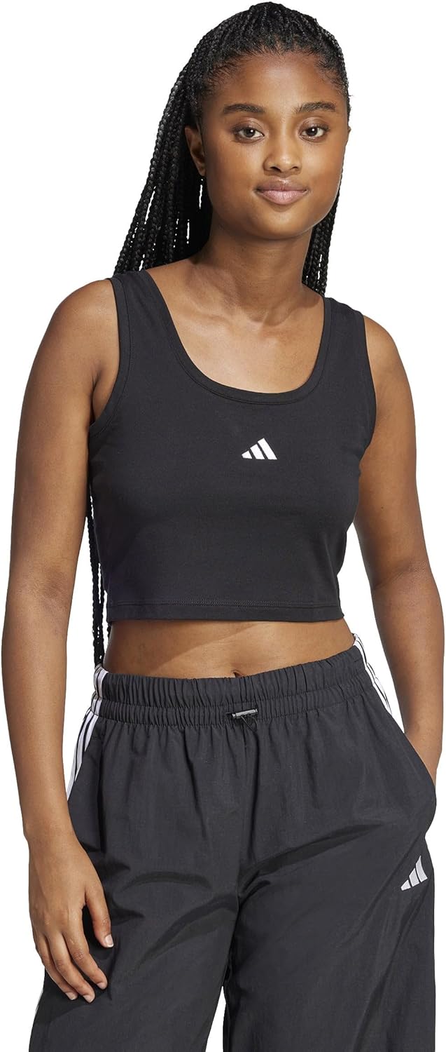 adidas Women's Essentials Small Logo Cotton Tank Top
