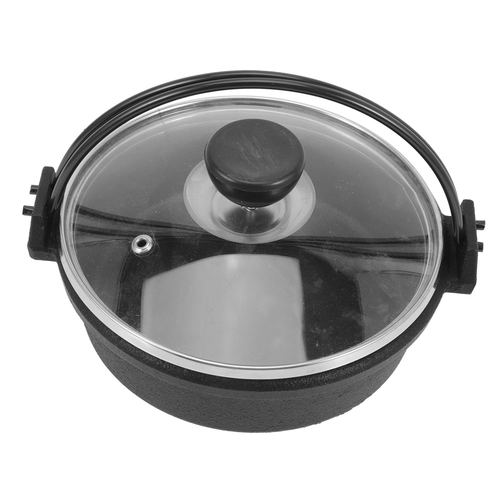 Marmite Japonaise en Fonte POPETPOP 18cm Idéale pour le Camping et le Mijotage Convivial en Famille