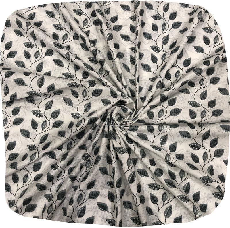 PALASHWomen's Pure Cotton Floral Printed Fabric Dresses Material 2.5 Meters Width 44 Inches