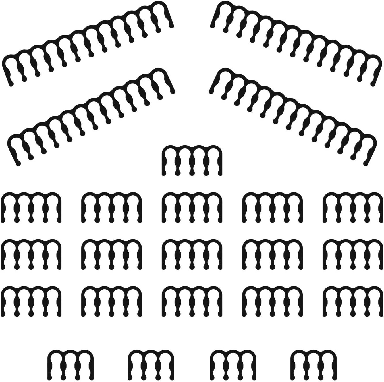 LINKUP - Combs for PSU Cable Extension, Black, Cable Comb - Image 3