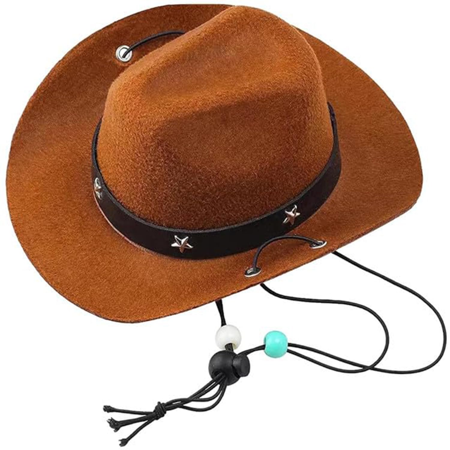 Emily Pets Hat Costume Dog Cowboy Hat with Adjustable Strap, Party Cowboy Hats for Small Pets Puppy Cat (Brown) (B0CK6H8P2V) Amazon Price History, Amazon Price Tracker