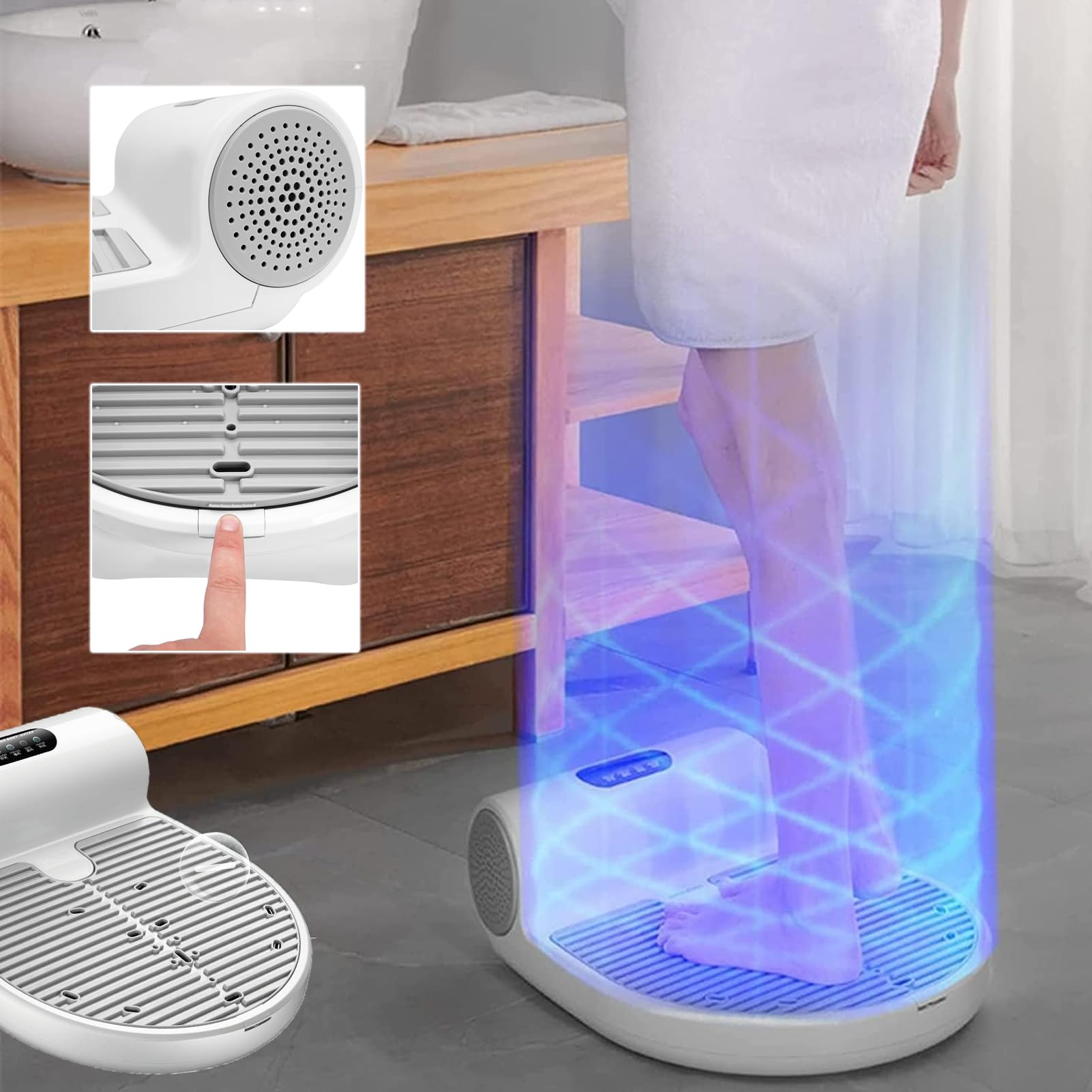 GanzköRper-FöHn Nach Dem Duschen 1350-W-KöRperwäRmer-FöHn Mit Praktischem LCD-Bedienfeld, KöRperpflegetrockner FüR Erwachsene Nach Dem Baden (Upgraded Version (with Body Weight Scale))