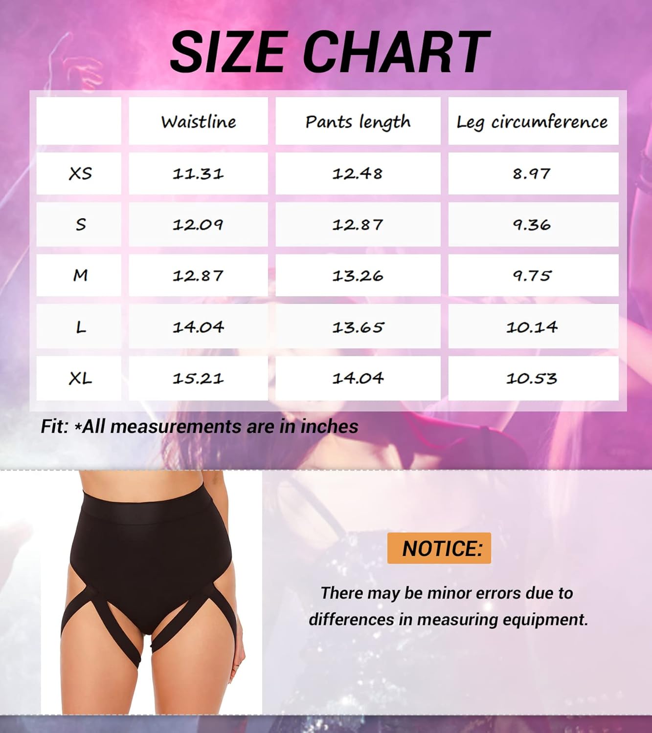 Miniatura 7 de EVELUST Pantalones cortos para mujer, cintura alta, levantamiento de glúteos, leggings exóticos para festivales