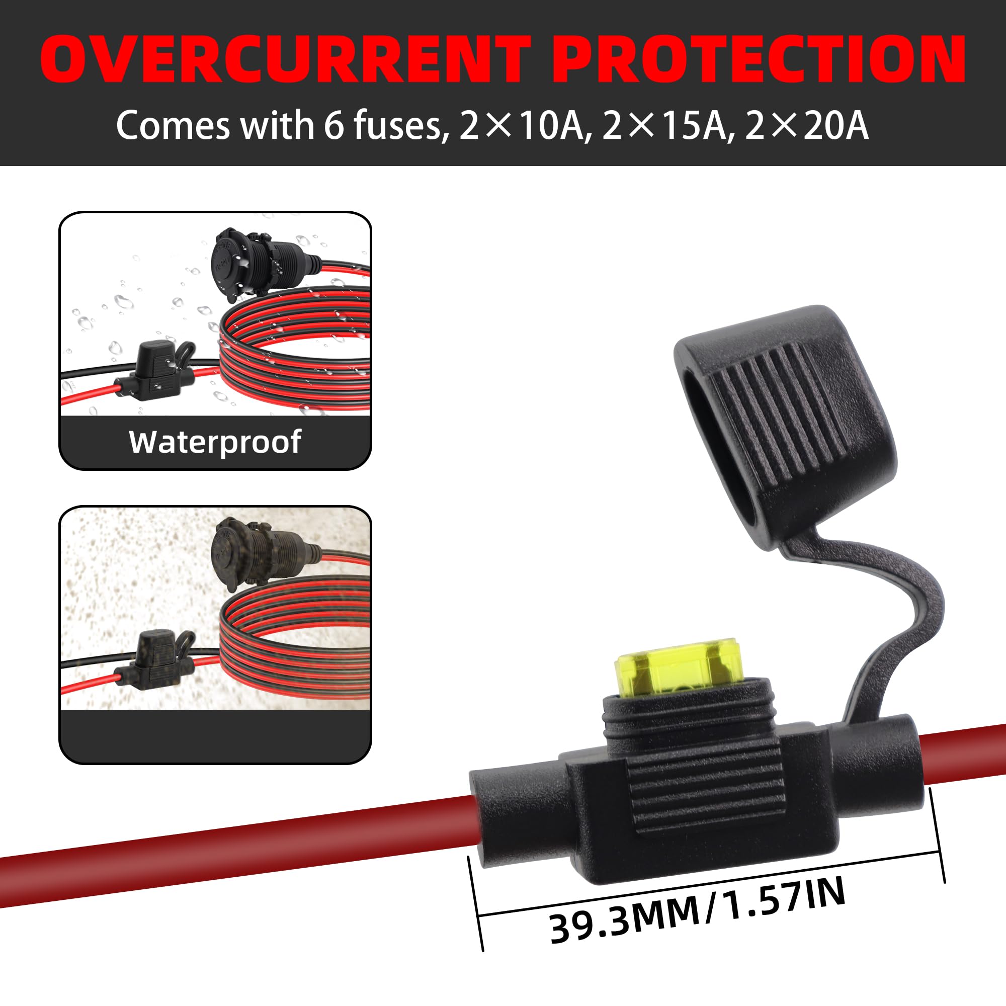 Lot De 3 Prises Mâles Pour Allume-cigare 12 V Prise