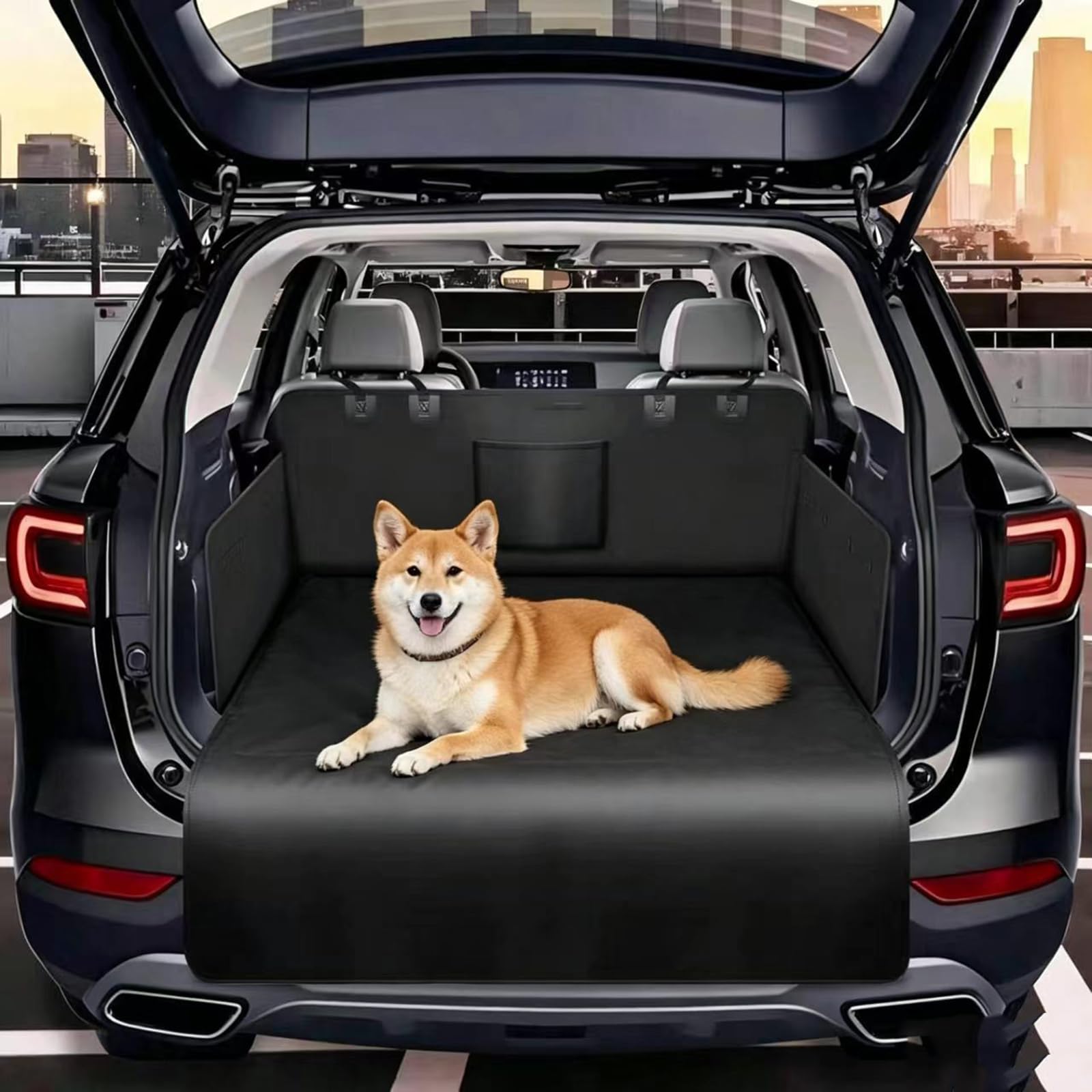 RPGPRLGYO Dog Car Seat Cover, for Audi A4 B7 Kombi (Avant) 2015-2025 Car Boot Liner Dogs Waterproof Pet Back Seat Protector Scratch Proof Boot Liner