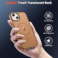 Vista 1163 de SUPFINE Funda magnética para iPhone 11 (compatible con MagSafe) (protección contra caídas de grado militar), translúcida mate a prueba de golpes