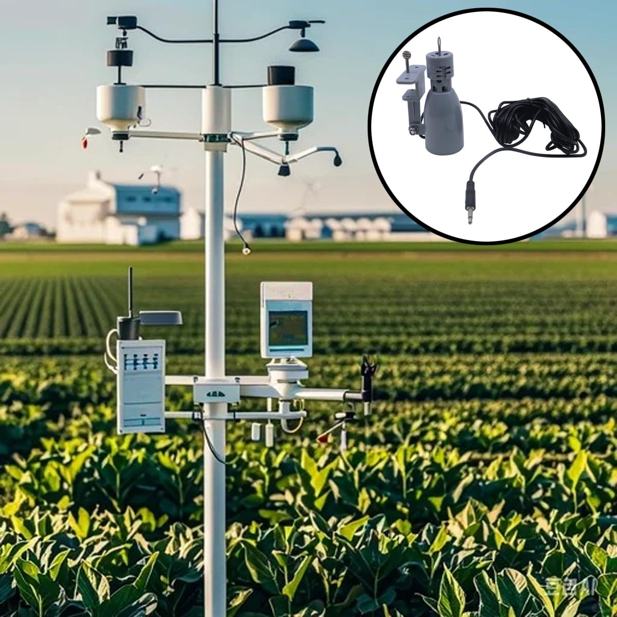 Riven Sensore di pioggia Regolatore automatico intelligente dell'acqua per sistema di irrigazione del prato del giardino agricolo grigio chiaro